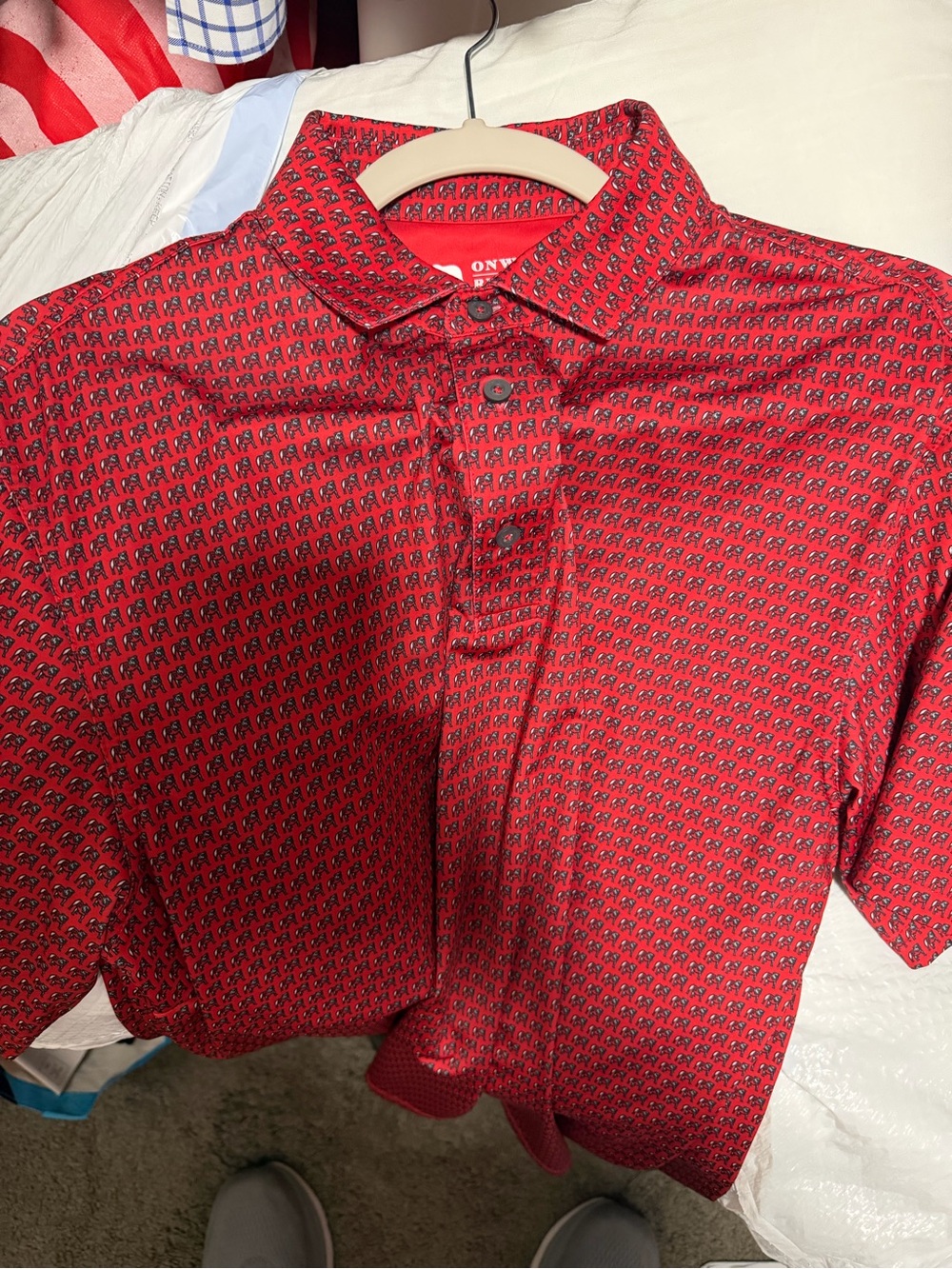 Onward Reserve Georgia Standing Bulldog Printed Polo